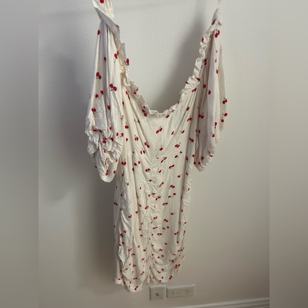 White urban outfitters cherry dress
